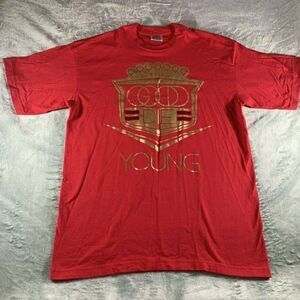 The Good Die Young Shirt Large Red T Shirt Black P